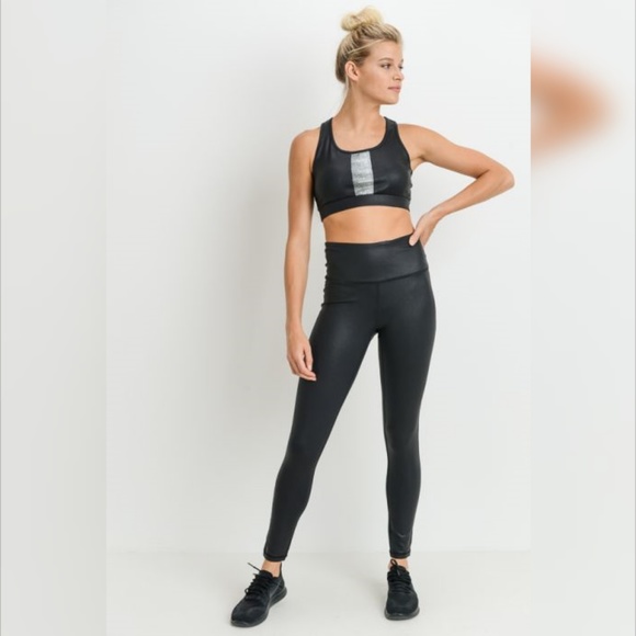 Highwaist Foil Scale Print Full Leggings - Picture 6 of 7